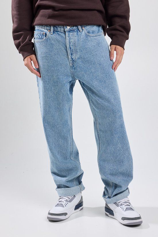 America Today Dallas Heren Jeans W30/L32 Medium Blue Loose Fit Katoen/Polyester