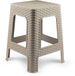 Plasticforte Rotan krukje - kunststof - beige