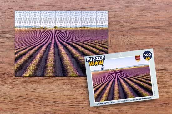 MuchoWow Puzzel Lavendelvelden in het de Provence van Frankrijk - Legpuzzel - Puzzel 500 stukjes