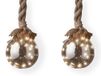 Lumineo Kerstbal aan touw - Glas - Warm wit licht - 15 x 100 cm - 30 LED lampjes