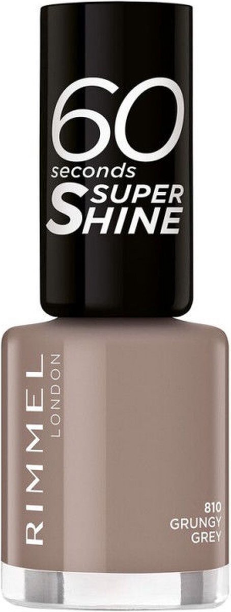 Rimmel London Rimmel 60 Seconds Super Shine Nagellak - 810 Grungy Grey