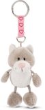 NICI Kat 7cm Talisminis – Knuffelkat als hanger met sleutelhanger