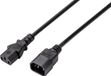 Sygonix SY-5044234 Apparaat (koud) Verlengkabel Zwart 3.50 m