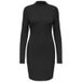 ONLY - ONLKATTIE LS RIB HIGHNECK DRESS OC KNT - Meisjes - Mini jurken - S - Black