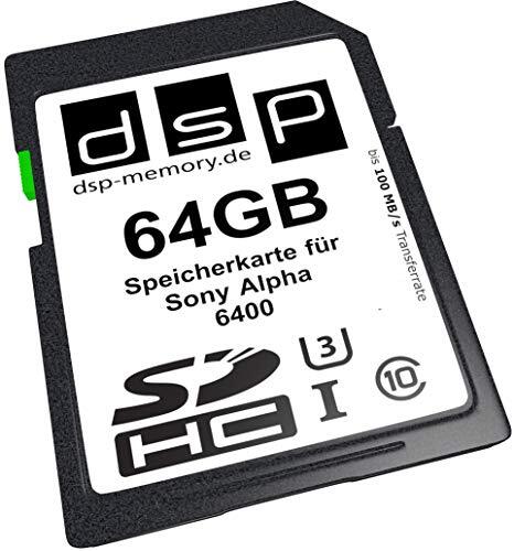 DSP Memory 64GB Ultra High Speed geheugenkaart voor Sony Alpha 6400 digitale camera