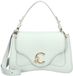 Coccinelle Sac à bandoulière en cuir Sac à main C-Me Grained Leather Handbag Snow Gris clair