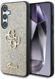 Guess 4G Metal Logo Glitter Backcover Samsung Galaxy S25 - Or