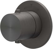 IVY Concord Symmetry Afbouwdeel voor Inbouwstopkraan met Rond Rozet - Geborsteld RVS316 - Carbon Black PVD