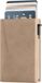 Prowallet Classic - Beige - Pasjeshouder voor 9 Pasjes, Briefgeld en Muntgeld - Uitschuifbaar - RFID Creditcardhouder - Kaarthouder Portemonnee, Pashouder voor Mannen & Vrouwen - Aluminium, Kunstleer - Incl. Luxe Cadeaubox