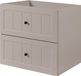 Meuble sous lavabo, design classique, finition cachemire, largeur 60 cm