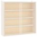 vidaXL Houten verzamelvitrine met deuren 40x8,5x37 cm