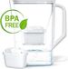 Wessper D3 Slim Future Flow carafe filtrante 2.7L Blanc