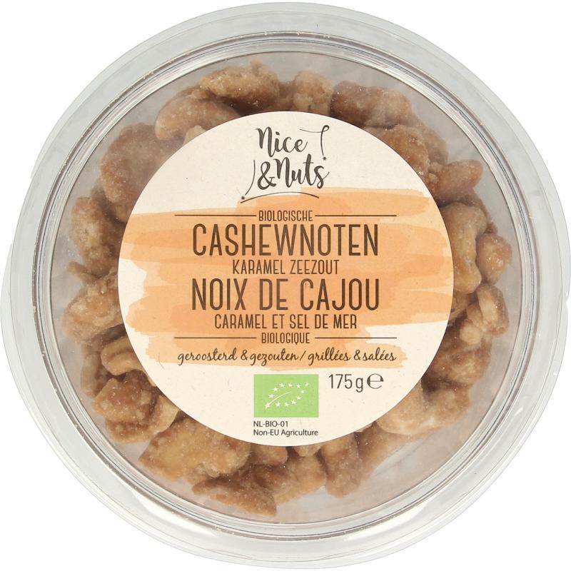 Nice & Nuts Cashewnoten karamel zeezout bio 175 Gram