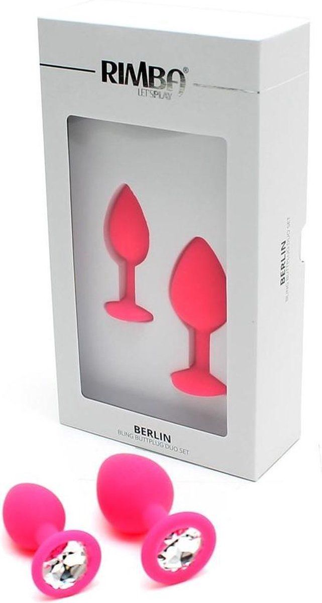 Rimba Berlin - Bling Buttplug Duo Set, Roze - 8718924239773