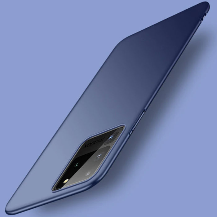 USLION Samsung Galaxy S20 Ultra Magnetisch Ultra Dun Hoesje - Hard Matte Case Cover Donkerblauw