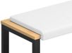 vidaXL Coussin de canapé Tissu Blanc 110 cm