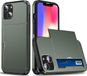 Selected by GSMpunt.nl Hoesje met Kaarthouder Slider Geschikt voor Apple iPhone 14 | Pasjeshouder Achterkant | Kaarthouder voor twee á drie pasjes | Groen