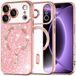 Techsuit Luxury Glitter MagSafe iPhone 18 Pro / iPhone Pro Rose Gold