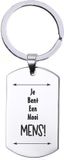 MC Living KadoExpress Sleutelhanger RVS - Je Bent Een Mooi Mens