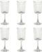 Mica Decorations Grigio Verres à vin Set van 6