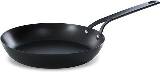 bk cookware CC003163-001 Black Steel Voorgezouten 26cm Koolstofstaal Koekenpan
