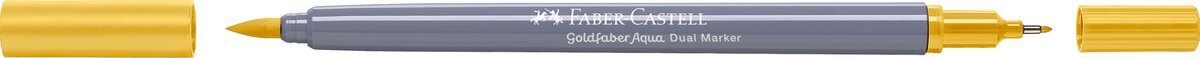 Faber-Castell - Duo aquarelmarker Goldfaber - Napels geel 185 - brush / 0,4mm - FC-164685