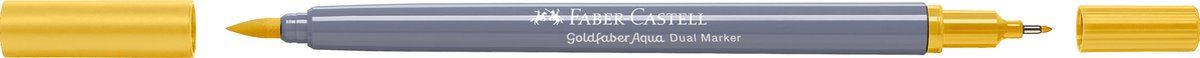 Faber-Castell Goldfaber Duo Aquarelmarker Napels geel 185 - brush / 0,4mm