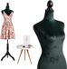 Merkloos Relaxdays Paspop Dames - Verstelbaar 130-167 cm - Maat 36/38 - Smaragdgroen