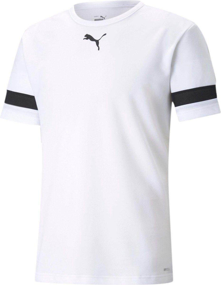 PUMA teamRISE Jersey - wit - zwart - polyester