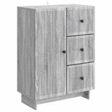 vidaXL Dressoir met lade Grijs sonoma 66 x 34,5 x 90 cm Bewerkt hout