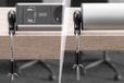 Digitus DA-70624 - Meervoudige wandcontactdoos met USB-lader - 6x wandcontactdoos met randaarde - 2x USB-A, 1x type-C oplaadpoorten - veiligheidsschakelaar - bureauhouder - zwart