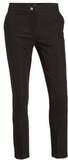 Morgan Cropped Low Waist Slim Fit Trousers - Black