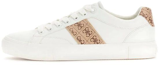 Guess Cribe Lage Sneakers Heren Leer Synthetisch Rubber Rubber Wit EU 44