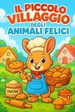 Il Piccolo Villaggio degli Animali Felici: Una storia da leggere e da colorare