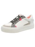 Tamaris dames sneaker 1-23789-46-171 lage schoenen veganistisch Wit/Zilver