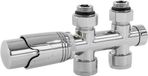 LuxeBath Fittingen Set Multiblock Chroom Rechtdoor incl. thermostaat