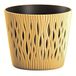 Maceta Sandy Round Maceta Redonda de Plastico Mostaza 15,8 x 15,8 x 13,8 cm