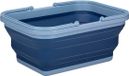 Alpina Wasmand/draagmand opvouwbaar - kunststof - 19 Liter - blauw - 38 x 28 x 18 cm