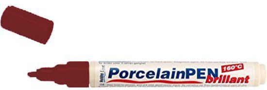 C.Kreul Hobby Line Donkerrode Porcelain Pen - Glas- en porseleinstift