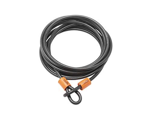 Sterling 129C 12mm x 9m dubbele lus vinyl gecoate multi-gestrande gevlochten stalen kabel met zelfspoelen - Zwart