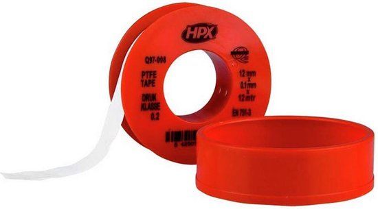 HPX PTFE gasafdichtingstape - wit 12mm x 12m