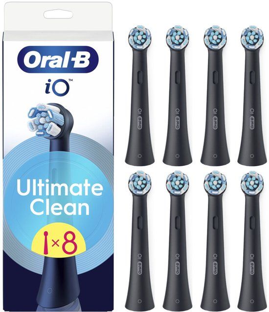 Oral-B iO Ultimate Clean Zwart (8 stuks) - 8700216778497