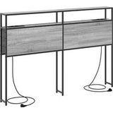 Sonoma Tête de lit de rangement gris 140 cm bois d'ingénierie