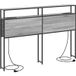 Sonoma Tête de lit de rangement gris 140 cm bois d'ingénierie