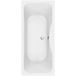 Nemo Start Monza inbouwbad duo 180x80x44mm 208L met potenstel wit acryl GA41801