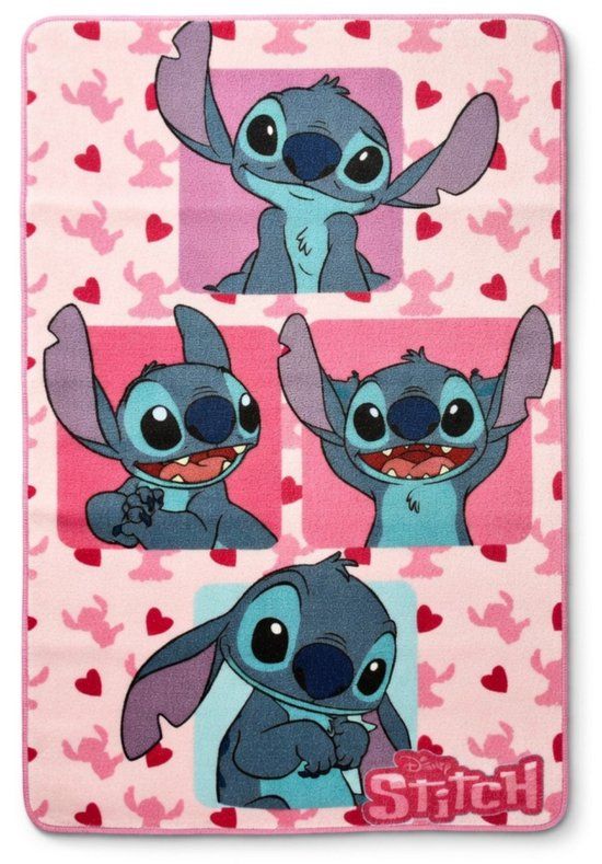 Lilo & Stitch Vloerkleed Roze Polyester 80x120 cm