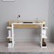 Stijlvol Skye Decor Stijlvol studiebureau, wit en oak, 122,7 x 77 x 45 cm