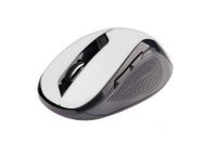 C-TECH WLM-02W muis Kantoor Rechtshandig RF Draadloos Optisch 1600 DPI Zwart, Wit