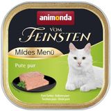 animonda Vom Feinsten Volwassen kattenvoer, natvoer voor volwassen katten, mild menu, kalkoen, 32 x 100 g