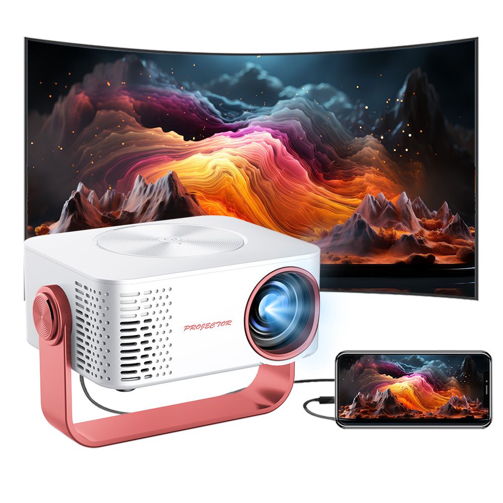 7KeTree Equip me Mini LED-projector Outdoor-projectorbeugel Audio Home Mediaspeler Beamer Outdoor HD draagbare projecto